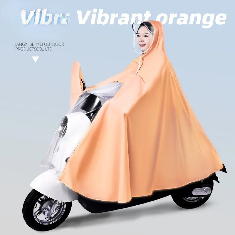 Thickened adult models thickened electric car tricycle special rain poncho long full body storm-proof takeaway rain poncho