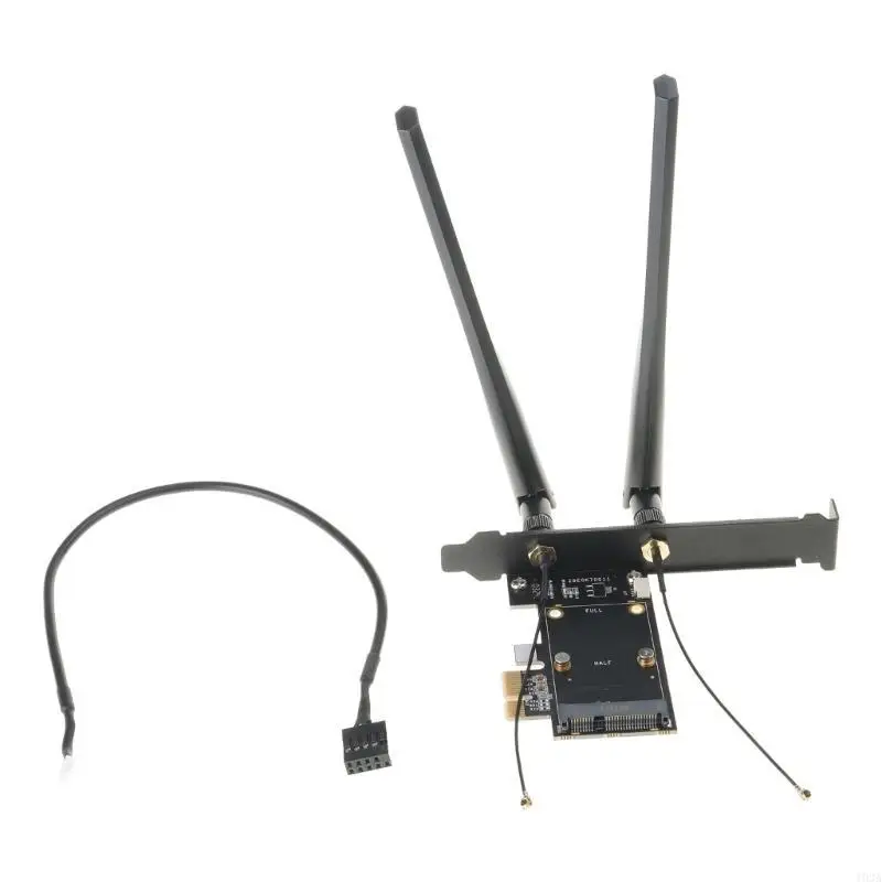 Mini PCI-EXPRESS TO PCIE Converter 2 Antenna Desktop No Сетевой карты 193A