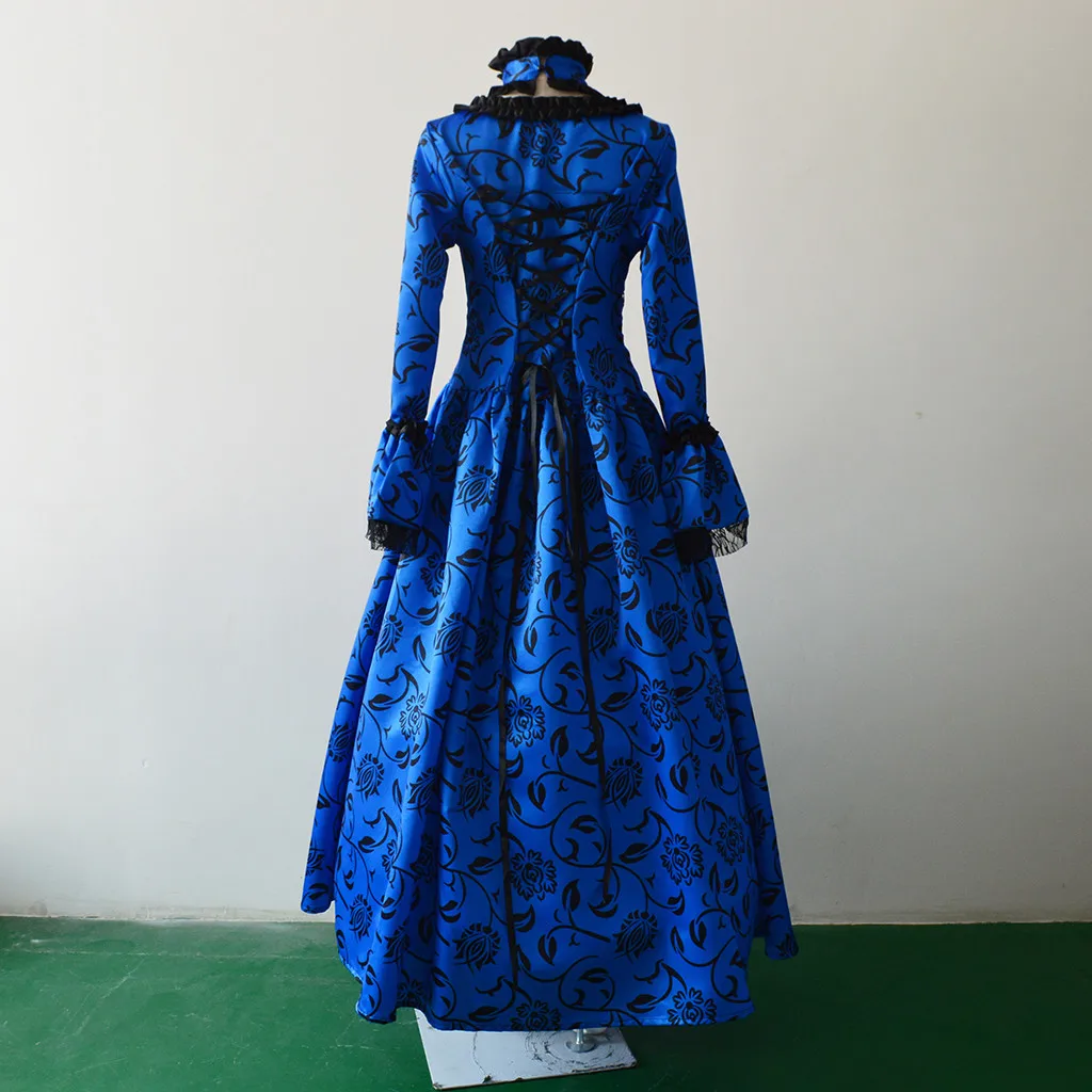 Elegant Retro Dress Medieval Victorian Queen Palace Princess Dresses Women Cosplay Costumes Gown Wedding Party Formal for Female