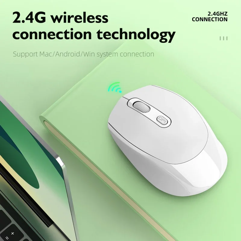

Wireless Mouse Rechargeable Mouse Dual Modes Bluetooth-compatible 2.4G USB Mute Mice For Laptop Pad Tablet Macbook Mause