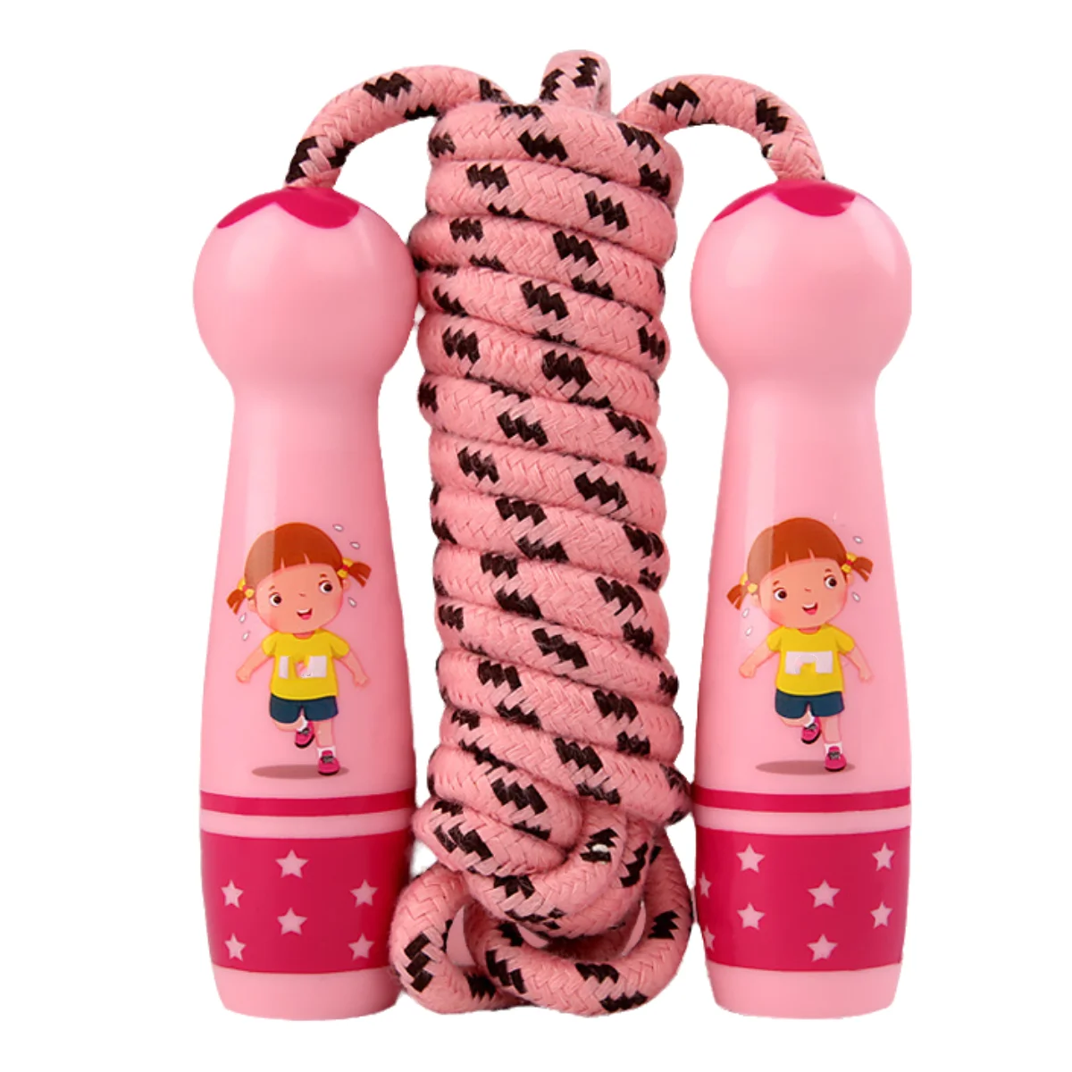 Springseil für Kleinkinder, verschleißfestes Baumwollschnur, längenverstellbar, weiches Springseil mit glatten Griffen für Kinder, Jungen und Mädchen – Detail 13