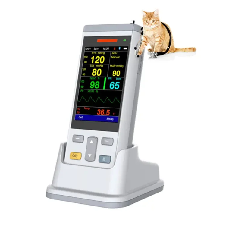 DERRY Portable Veterinary Multi-parameter Pet Health Monitoring Device Pressure Monitor For Dogs Cats ISO13485