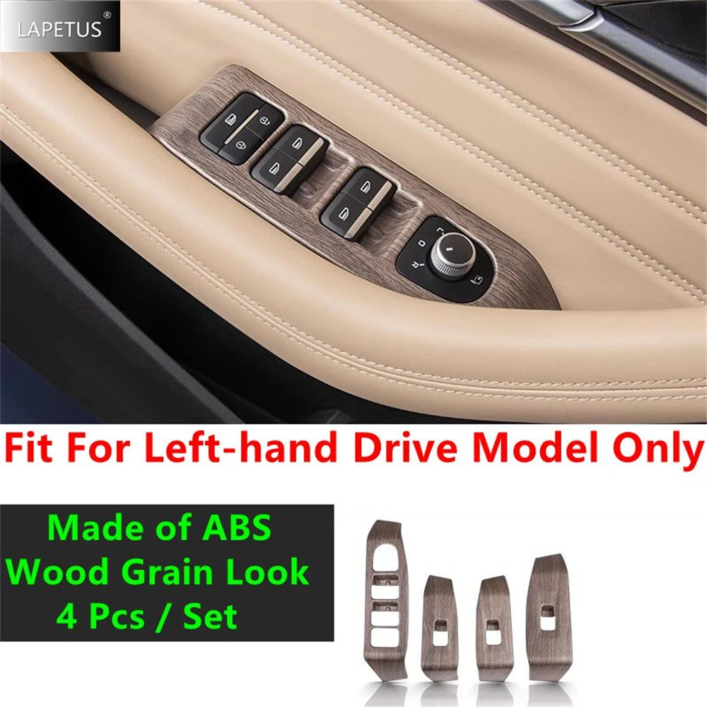 

Wood Grain Look Car Door Handle Armrest Window Glass Lift Button Decor Panel Cover Trim For Geely Monjaro Kx11 Manjaro 2023-2025