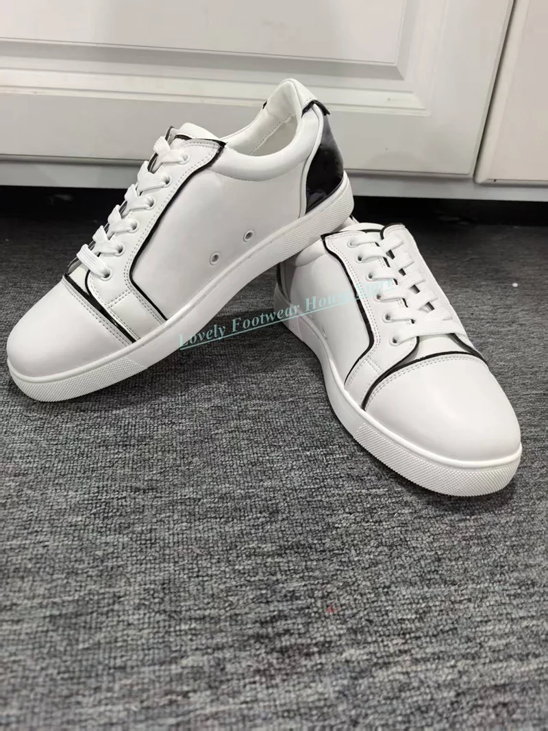 

Classic White Leather Men Woman Unisex Round Toe Loafer Shoes Male Spring Autumn Flat Heel Single Shoes