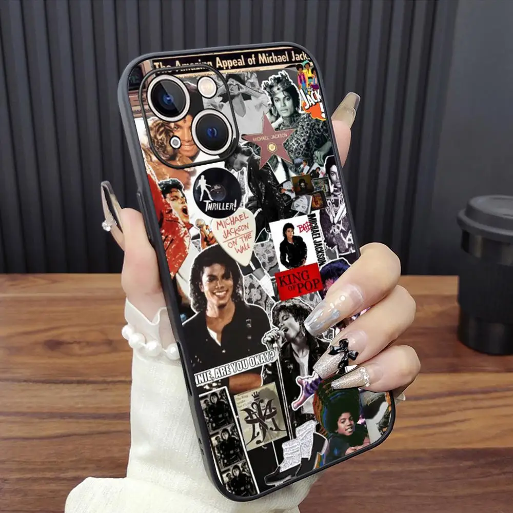 Dance King Michael Jackson  Phone Case For iPhone 17 16 e 15 14 13 12 Plus Mini Pro Max Soft black Shockproof Cover view 6
