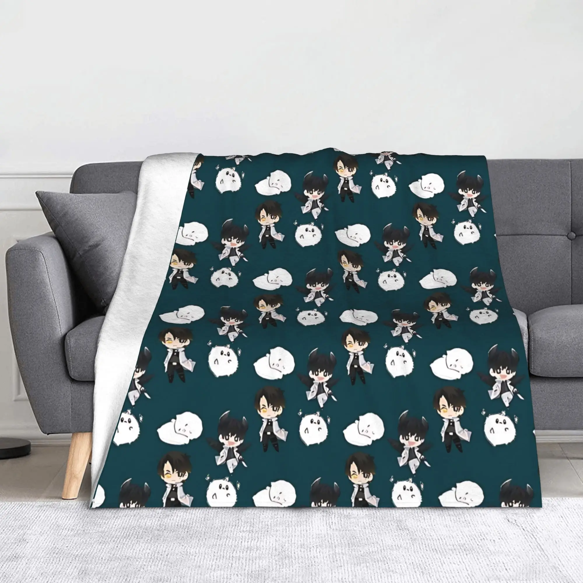 Omniscient Readers Viewpoint Fleece Blankets Kim Dokja Novelty Throw Blanket for Home 200x150cm Plush Thin Quilt