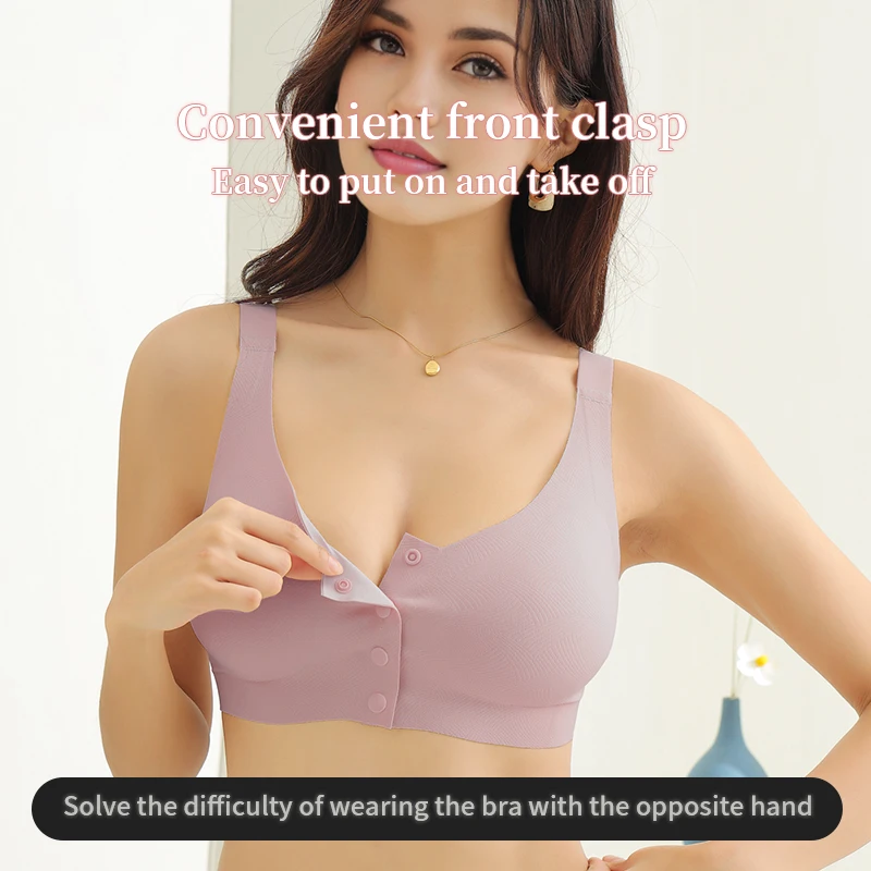 LERVANLA  New Style Front Button Adjustable Vest Breast Bra Postoperative Silicone Bra Underwear Women False Breast Resection