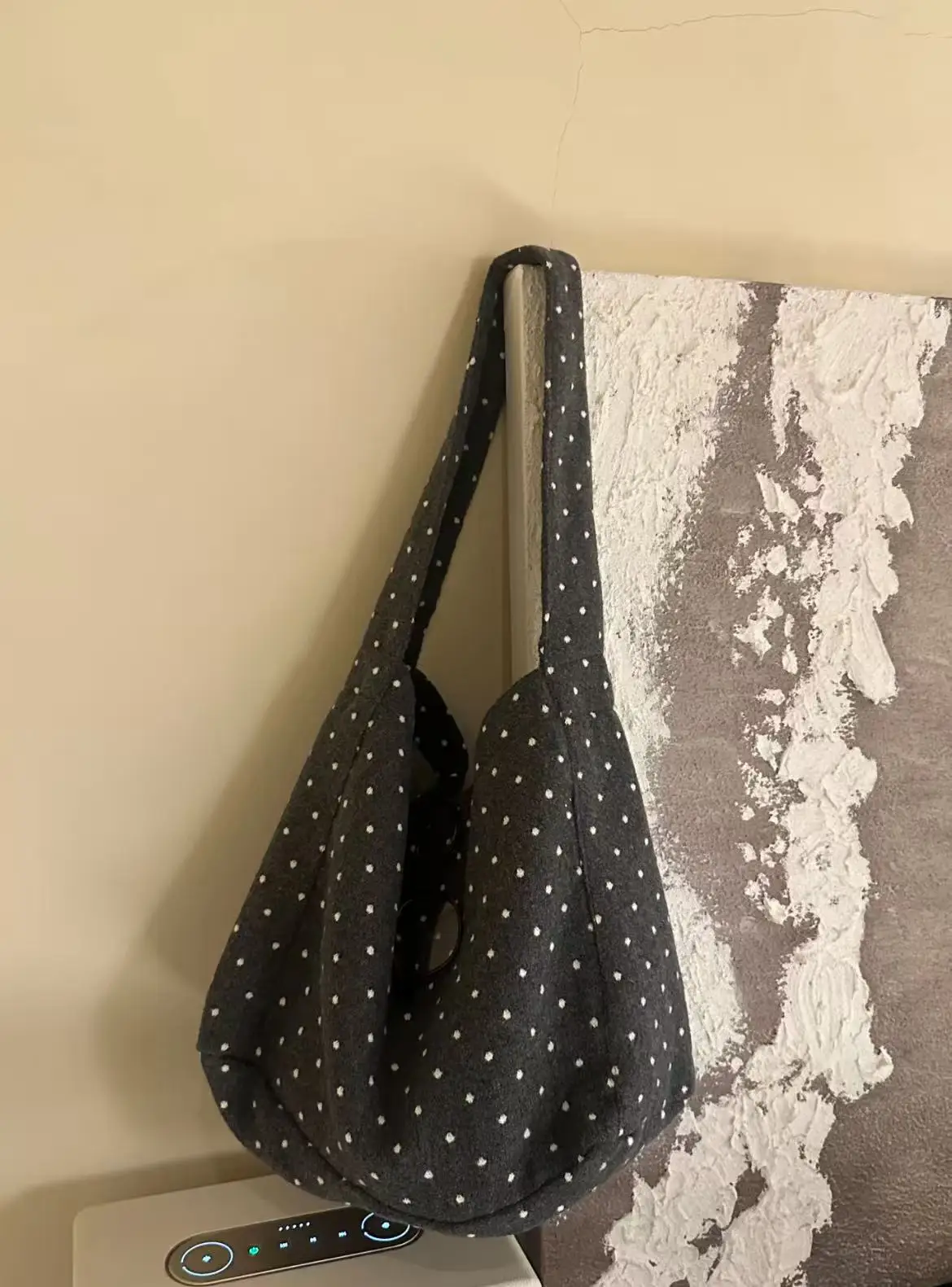 

Повседневная универсальная вместительная сумка-тоут в горошек, сумка через плечо, модная осенне-зимняя сумка