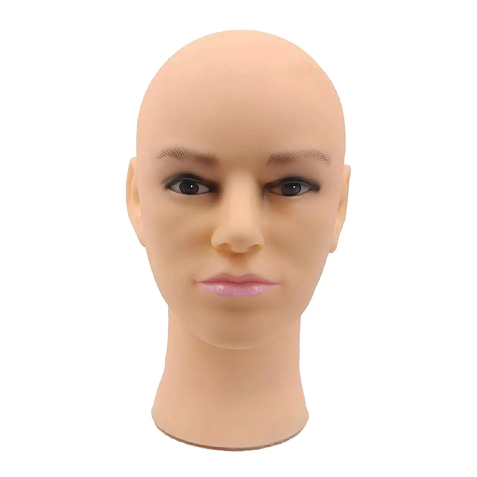 

Bald Head Head for Wigs Making Eyeglasses Wig Display Practice Styling Training