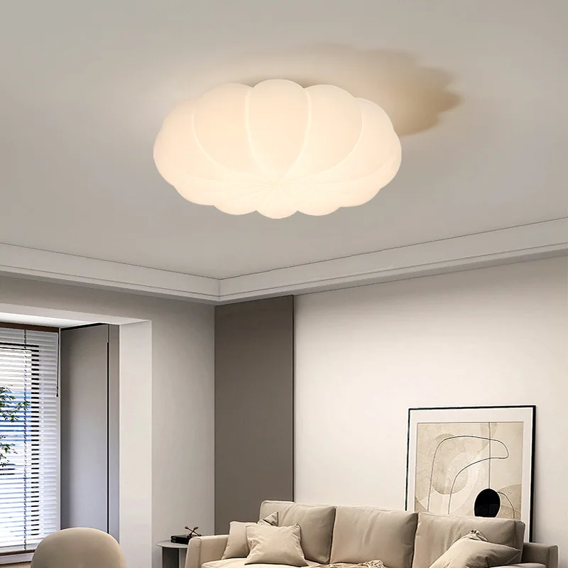 nordico led rodada luz de teto lampada do teto do quarto estilo flor quarto branco lampada de decoracao iluminacao interior 220v 01