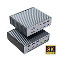 Thunderbolt 4 HD 8K 60Hz USB4 40Gbps 20 Port Type C to Laptop Multifunct Hub USB 3.0 SD TF Docking Station PD Switcher Hub