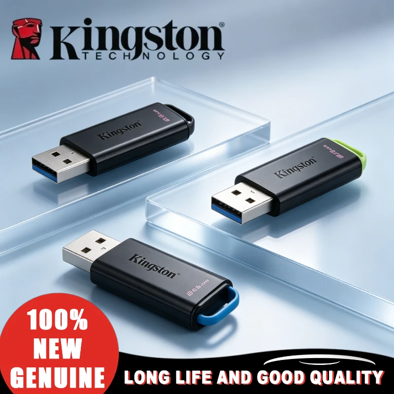 Kingston For All Computers 2026 Portable Memory Stick Data Traveler Exodia DTXG2 USB 3.2 Flash Pen Drive 64GB 128GB 256GB 512GB