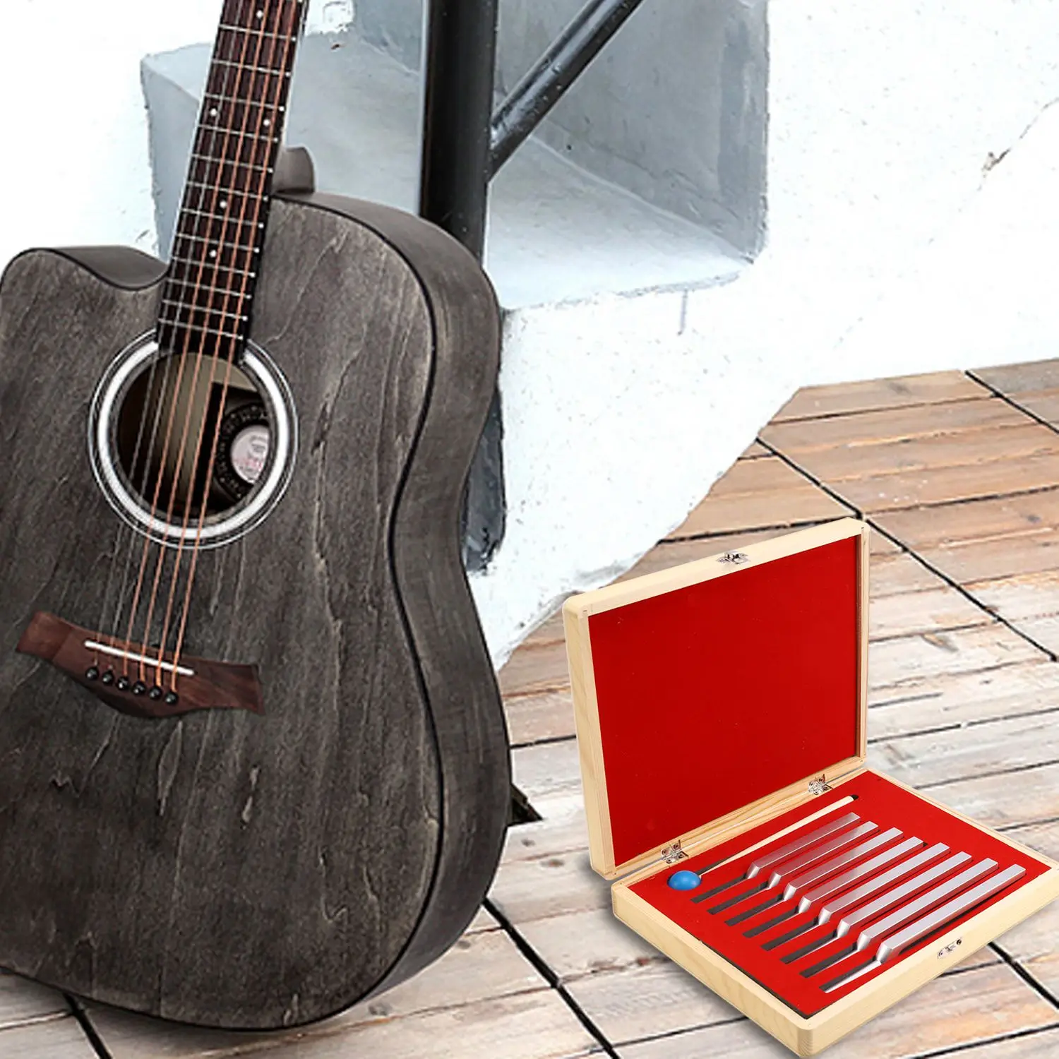 8 Pz/set Diapason In Alluminio Guarigione Terapia Delle Vibrazioni Del Suono 256Hz+288Hz+320Hz+341Hz+384Hz+426Hz+480Hz+512Hz