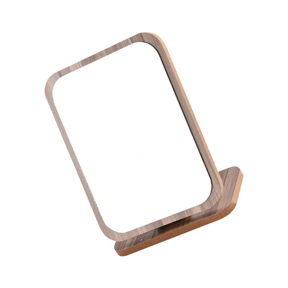 

Desktop Foldable Makeup Mirror Rotatable Simple Elegant Tabletop Mirror for Bedroom Vanity Dressing Table Decor