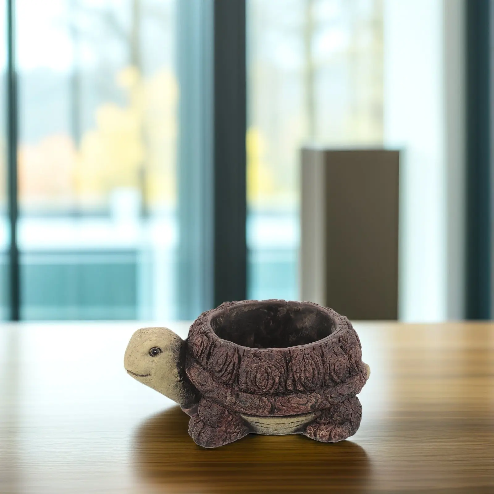 

Кашпо для цветов в форме черепахи из смолы, маленький горшок для суккулентов, легкий и компактный, для дома, стола, балкона, патио