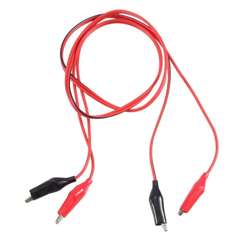 【24H SALE】1M Double-End Alligator Clips Test Lead Jumper Wire
