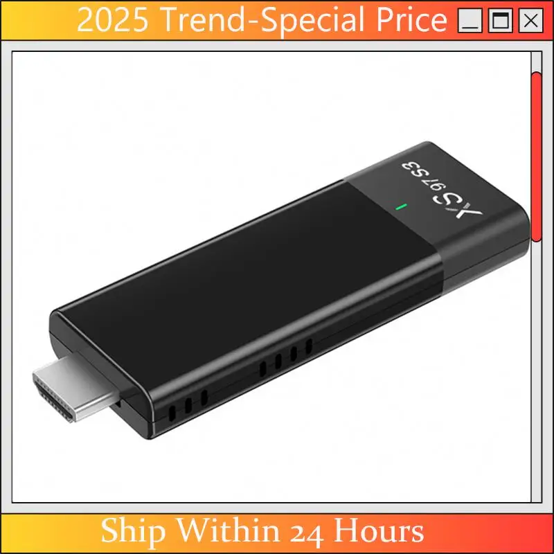 CHYY Top XS97 S3 Smart TV Stick Set Top Box H313 Internet HDTV 4K HDR TV Receiver 2.4G 5.8G Wireless Wifi Android 10 Media Playe