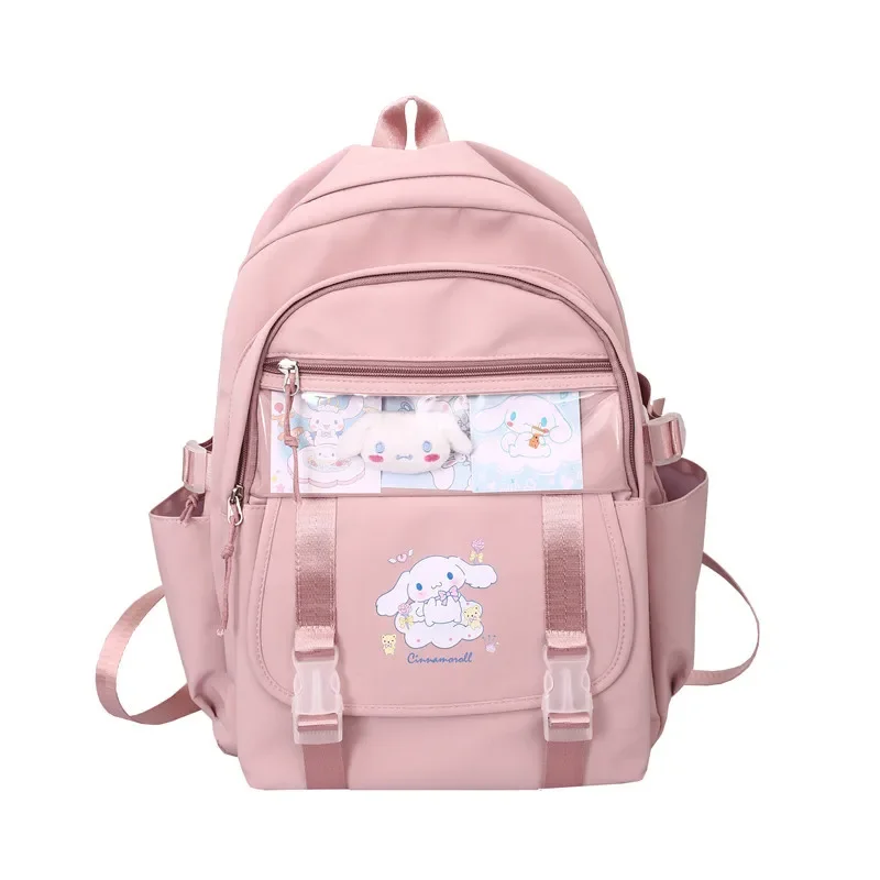 Sanrio Kawaii Kuromi School Bag Elementary School Student Backpack Cartoon Cinnamoroll Large Capacity Lightweight Backpack Gift