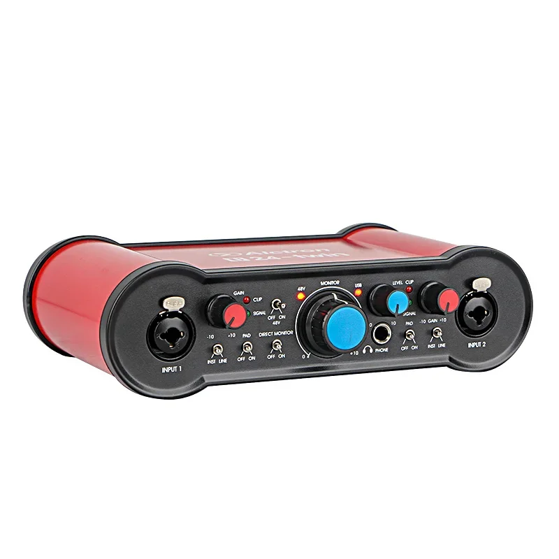 

2025 Alctron U24-TWIN Official Original 24bit Dual Channel USB Audio Interface Sound Card Helps Signal From A To D Microphone
