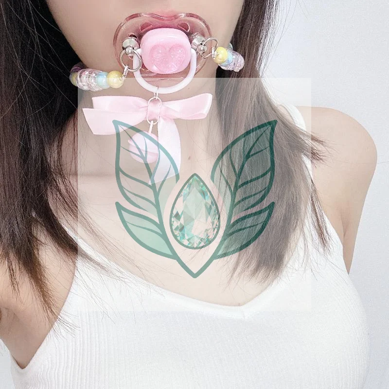 Grânulos doces corrente chupeta mordaça colar casal brinquedo silicone macio high-end adulto chupeta criando um tempo de lazer de luxo exclusivo