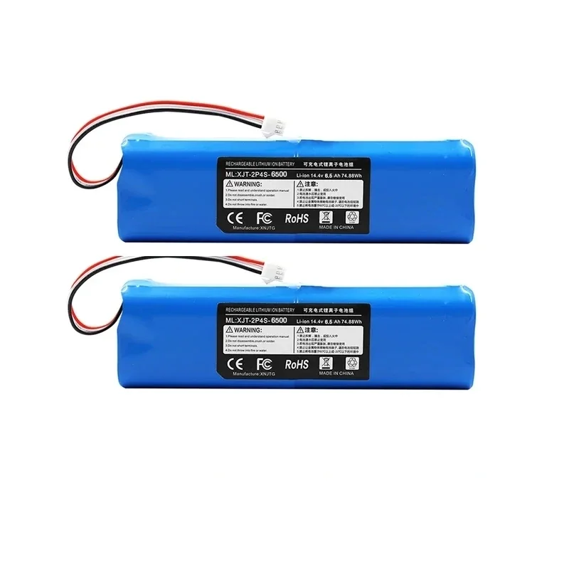 Imagem -02 - Bateria Li-ion de Substituição para Aspirador Robótico de Alta Capacidade Viomi s9 Lydisto R1roidmi Eve Plus 14.4v 12800mah