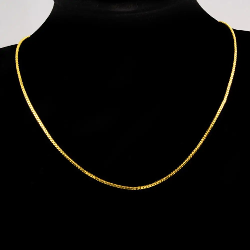 Gift Girls Gift Clavicle Chain Vietnam Sand Gold Necklace Without Pendant Necklace Double Layer Chain Women Jewelry Accessories