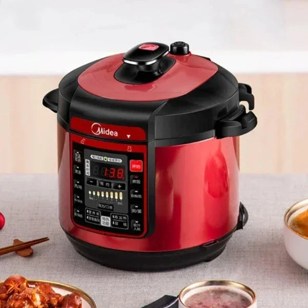 Household Intelligent 5L Double-Tank Electric Pressure Cooker - Fully Automatic Small Rice Cooker.