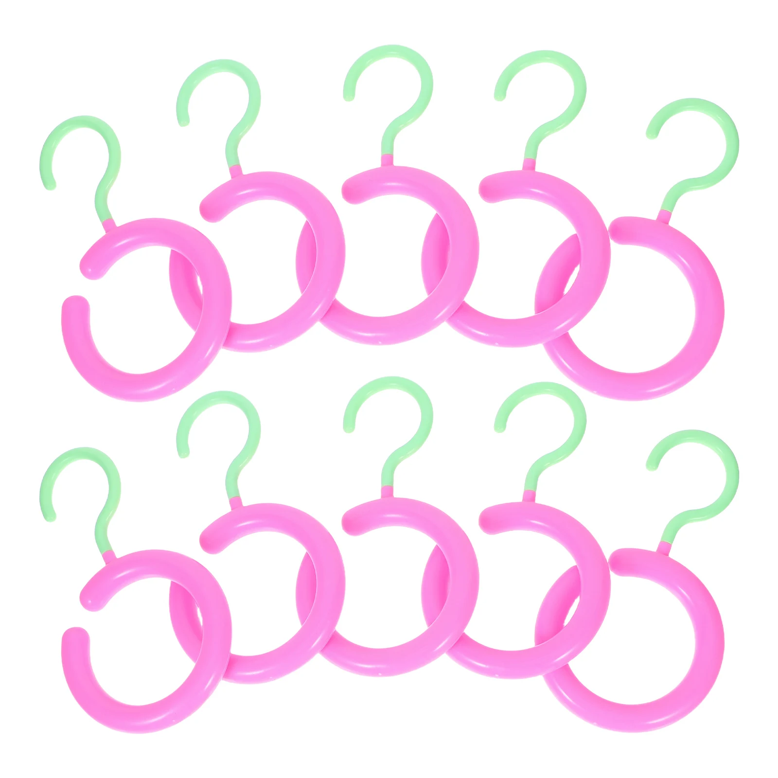 

10pcs Storage Rack Hangers Multifunctional Tie Organizer Scarf Display Rack Nonslip Material Bedroom Closet Handbag Hanger