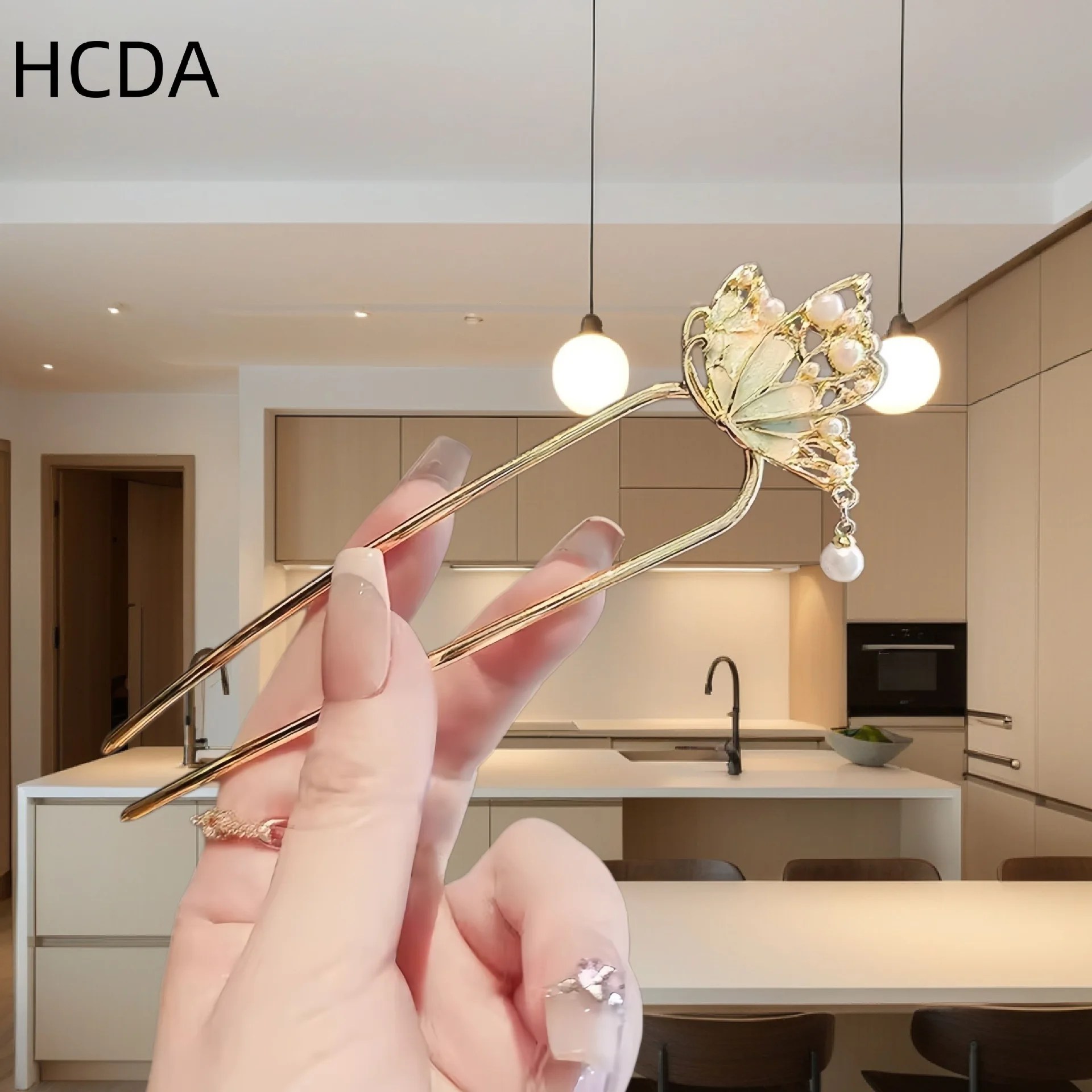 

2026 new female double hairpin insert hairpin sweet