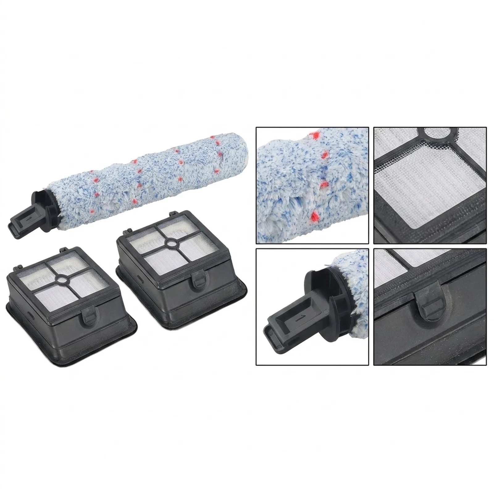 Home Cleaning Accessories Main Side Brush Vacuum Cleaner Replacement Nylon Component Compatible Parts Complete Set