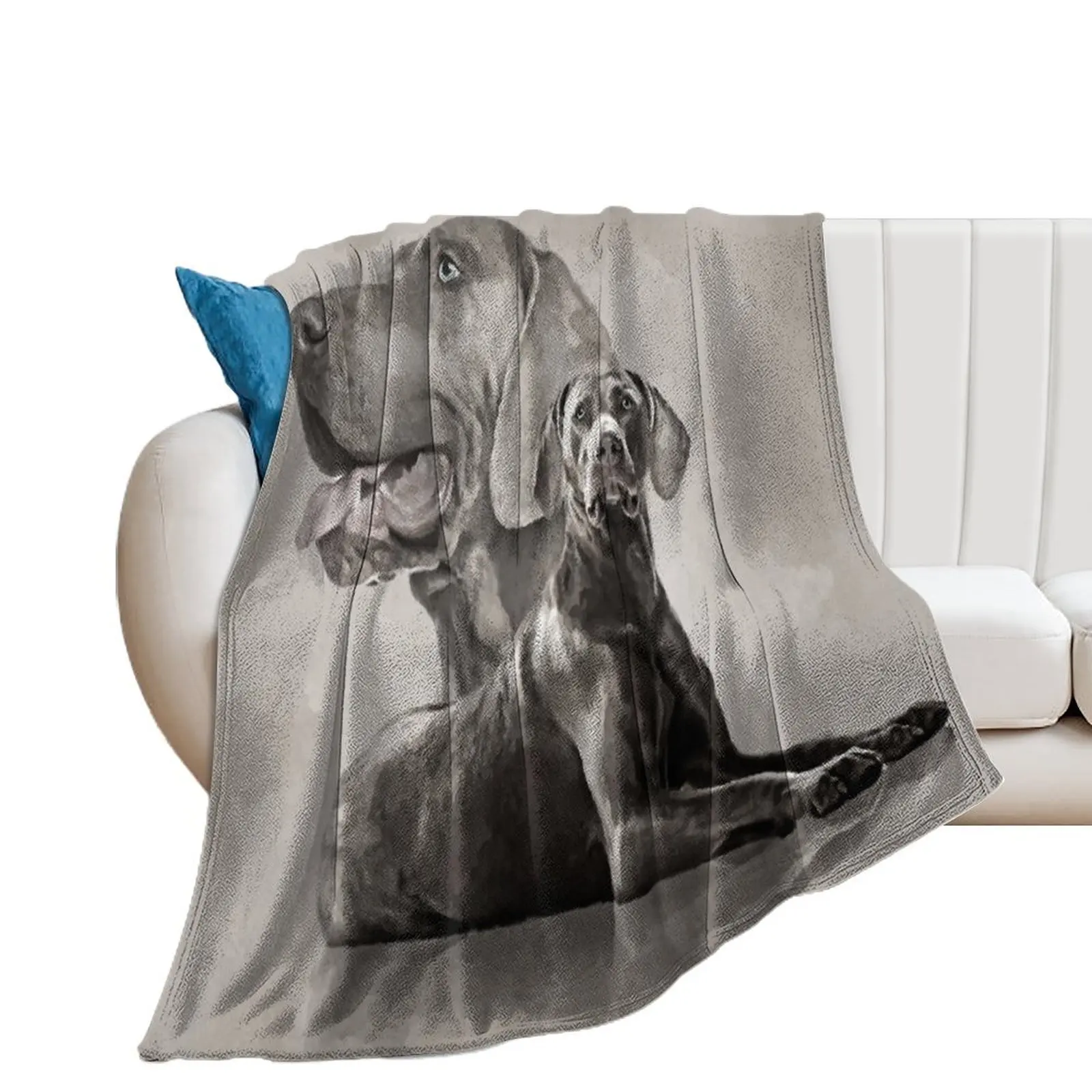 

Weimaraner Dogs Collage #2 Throw Blanket Weighted Travel Blankets