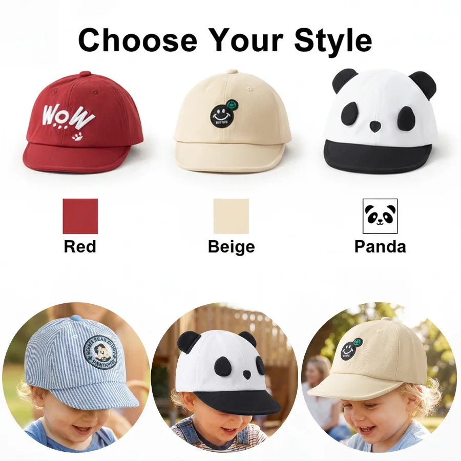 

Детская шапка в весенне-осеннем стиле - Полосатая шапочка-бини с мишкой для детей - Мягкий дизайн с выемкой для мальчиков и девочек - Модная модель для малышей