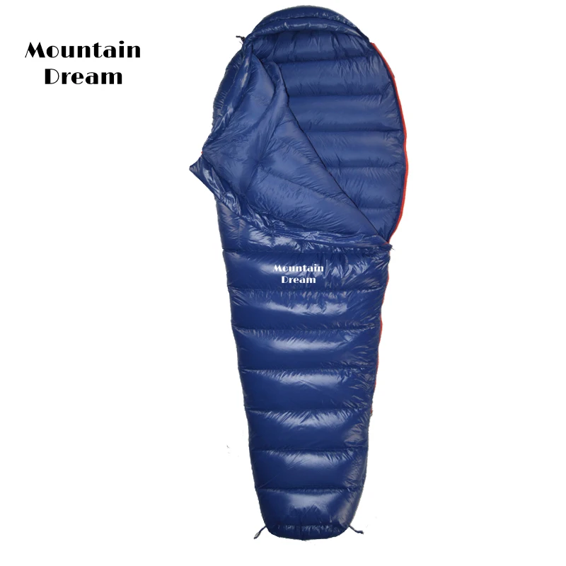 Mountaindream outdoor adult warm super light travel camping down sleeping bag filled with duck downeping bag