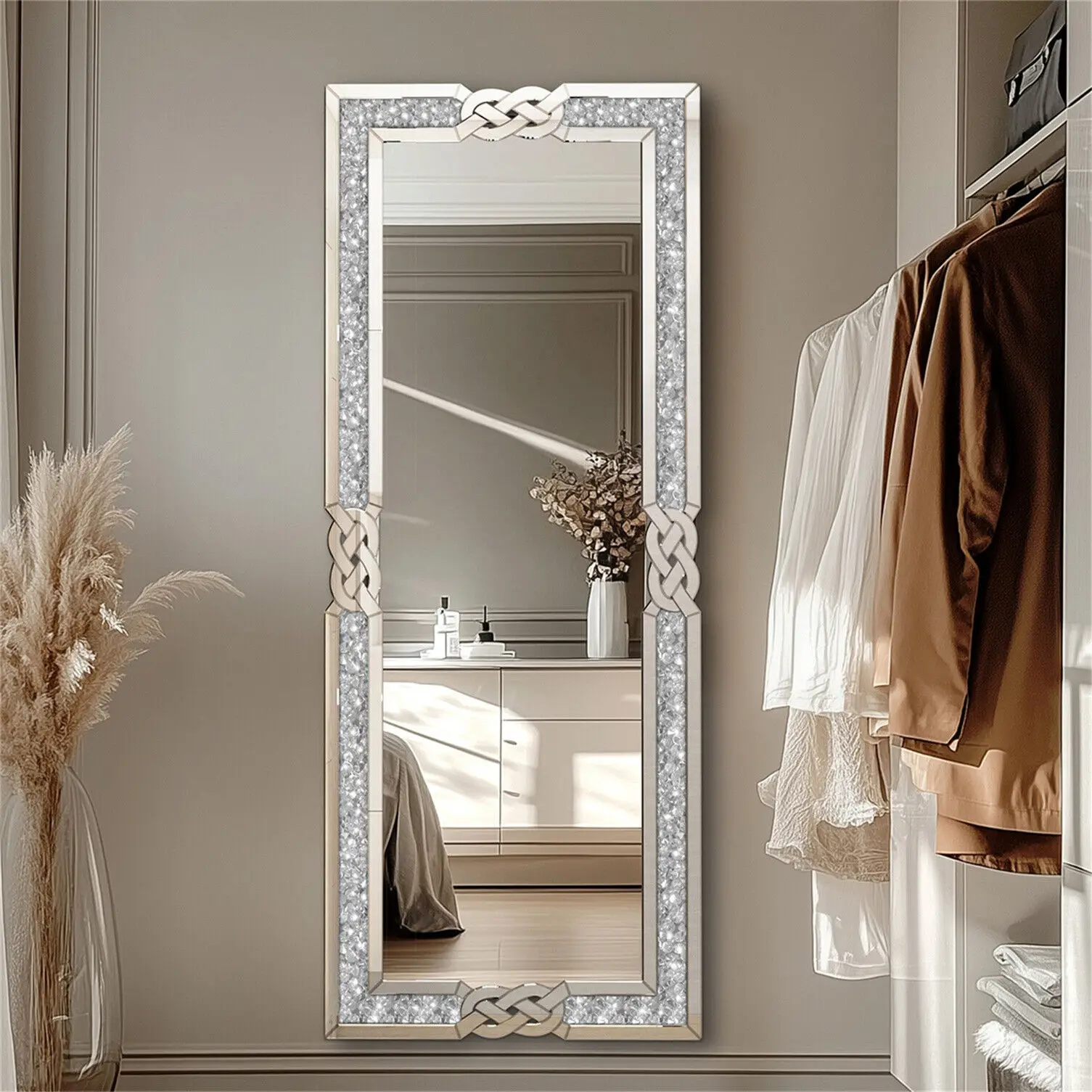 Crushed Diamond Floor Mirror 5