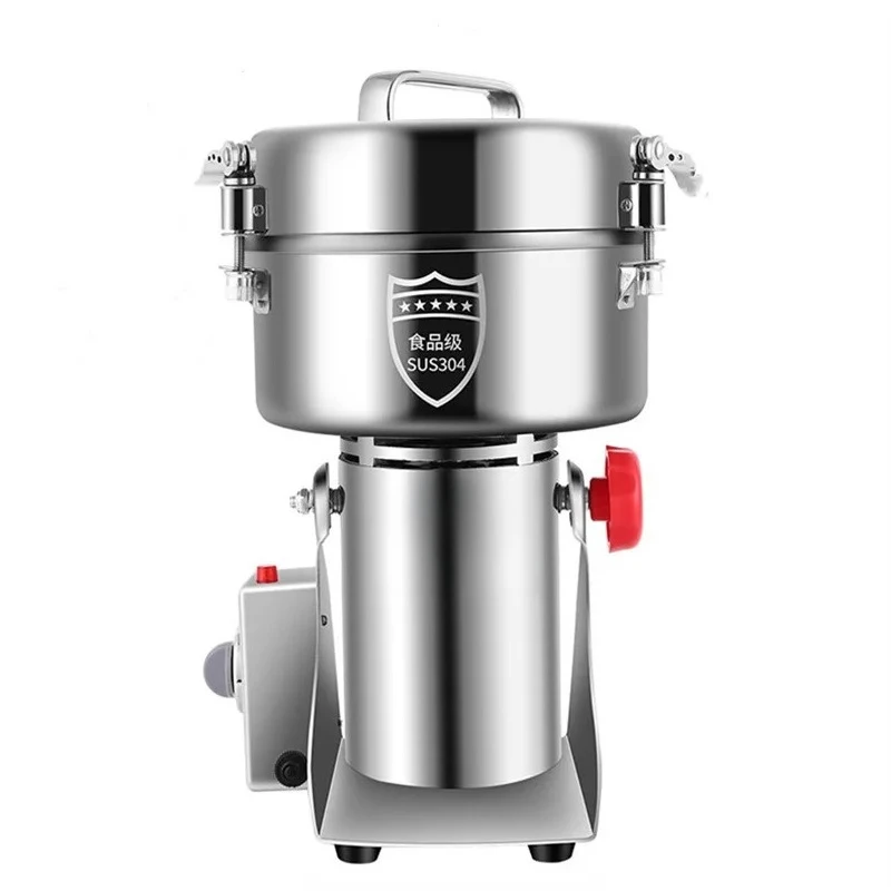 110V/220V 2500g Powder Machine Grinder Home Commercial Medicinal Herbs Cereals Spices Miscellaneous Grains Flour Grinder 4500W