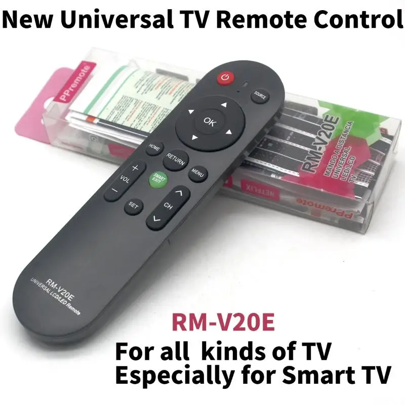 Universal LED LCD TV Remote Control RM-V20E Easy Smart For ALL Tvs For Hisense TCL Sharp Vizio