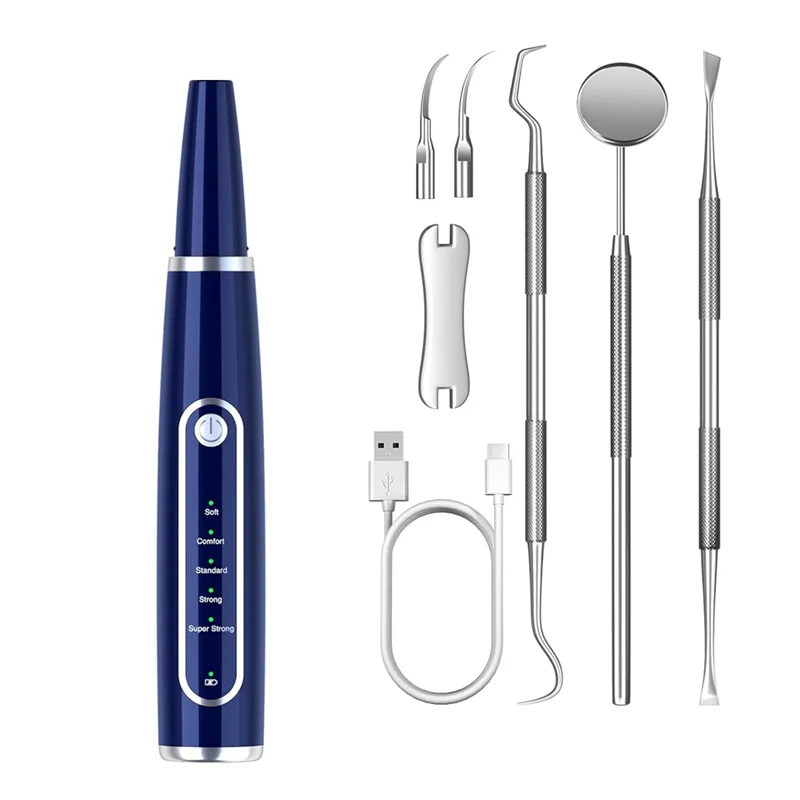 

【LOVE】Tartar Remover For Teeth Rechargeable Teeth Cleaner Tools Kits Teeth Cleaning Kit