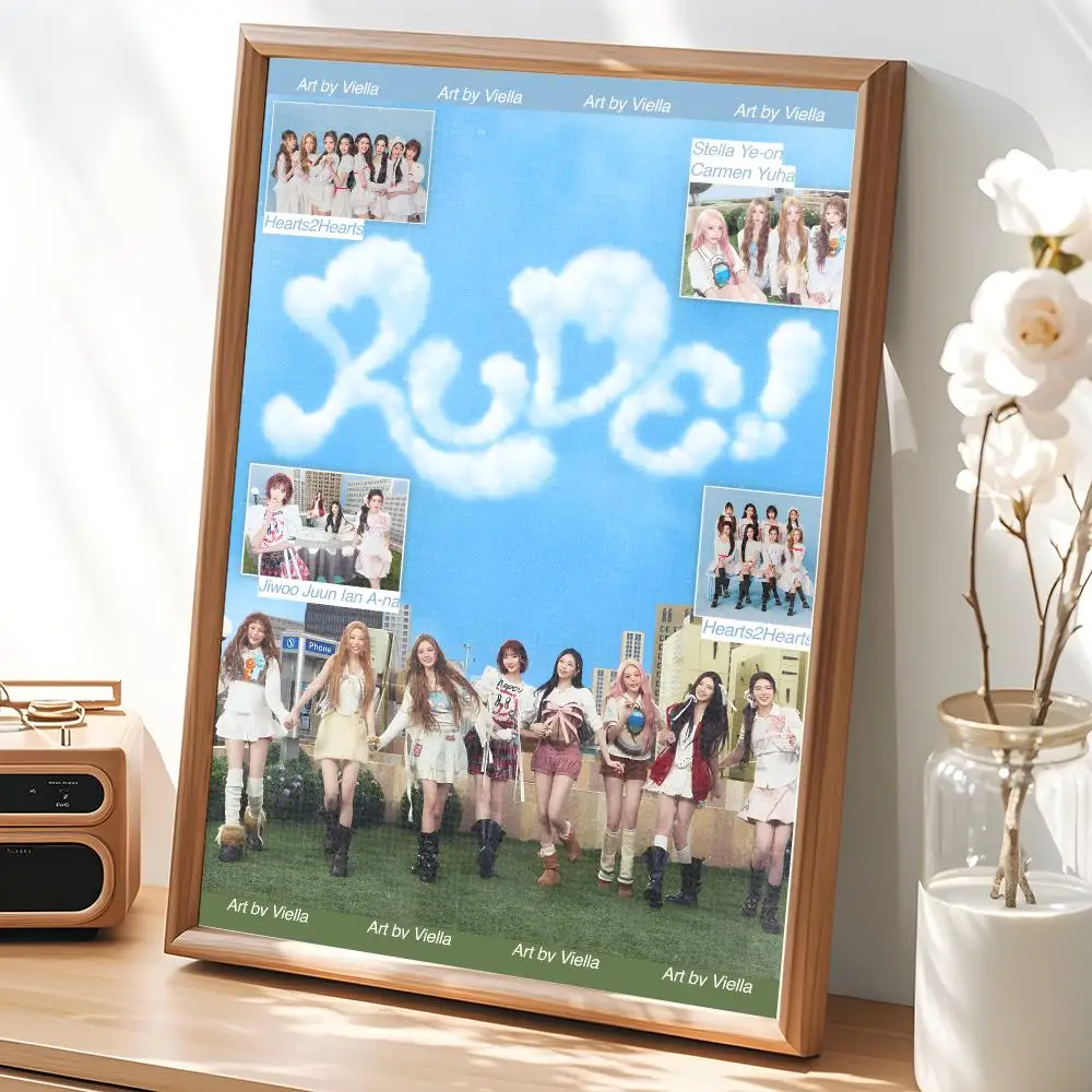 Kpop Group H-Hearts2Hearts Poster Wall Art Poster HD Waterproof PP Print Bedroom Living Room Office Decor Gift - view 5