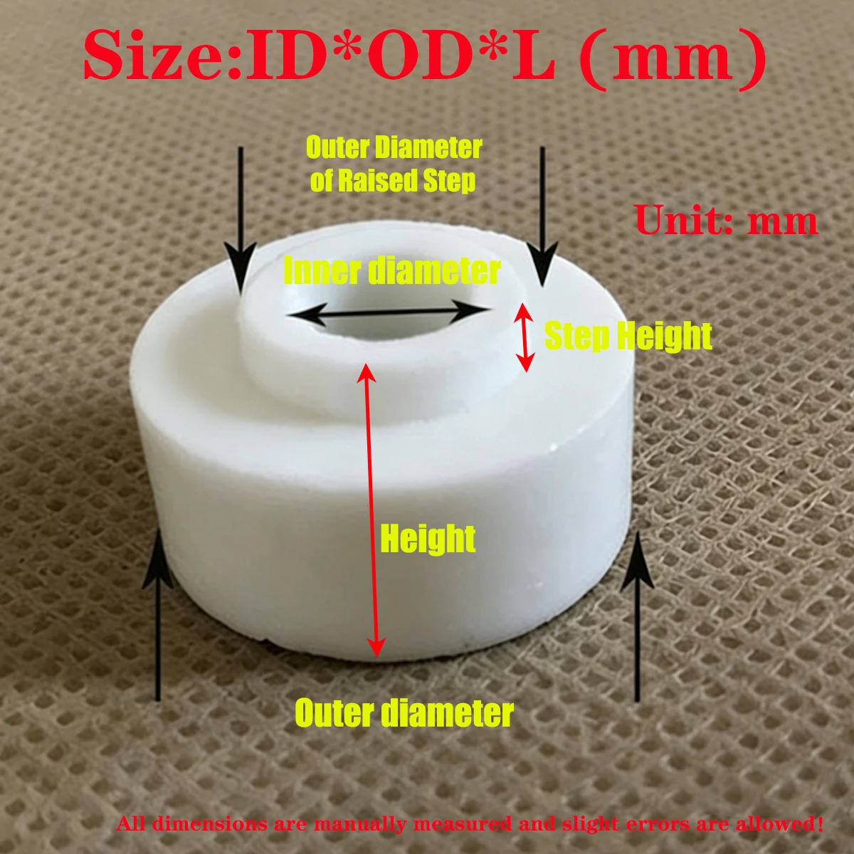 100pcs High Frequency Ceramic Washer Spacer Gasket Insulating Ring High Temp Insulator for Transformer Sensor Electronic Power