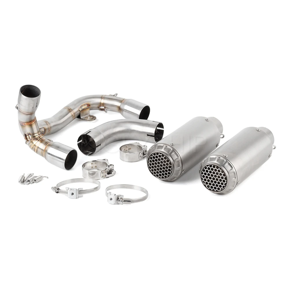 For Ducati Street Fighter 2025 2026 StreetFighter V2 V2S V2 S Euro 5+ Escape Motorcycle Exhaust Muffler With Link Pipe Slip-on