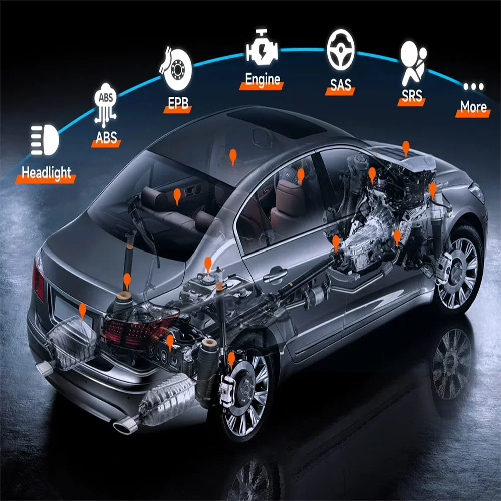 2025 Foxwell NT530 PLUS WIFI أداة تشخيص الماسح الضوئي التلقائي Obd2 ماسح ضوئي للسيارة لنيسان بورش فورد Bmw بنز تحديث مجاني مدى الحياة