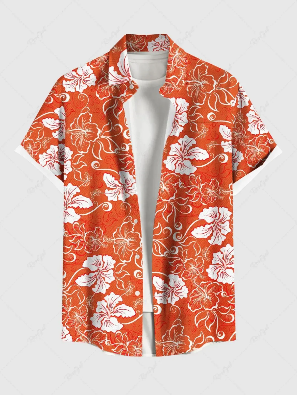 Hawaiian Men's Summer Shirts, 3D Printing, Short Sleeves, Buttons, Lapel, Oversized Tops, Men's Casual Shirts, 2025