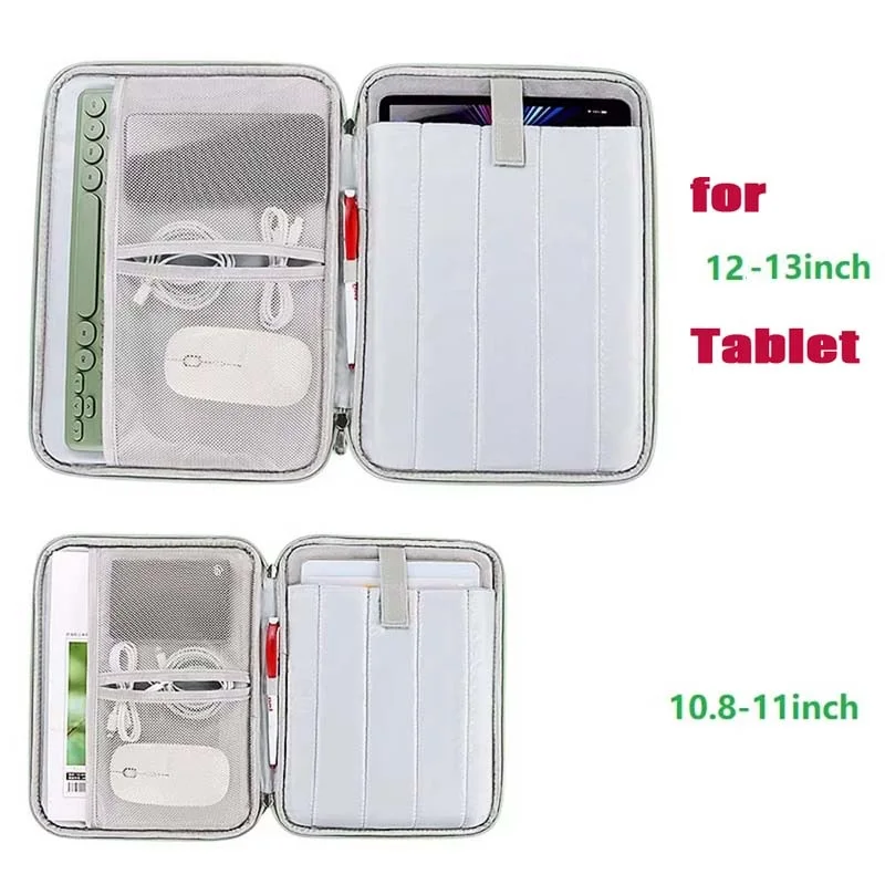 Tabletopbergtas voor Teclast T60 Waterdichte hoes Multi-zakken Draagtas Handvat Zip-etui voor kabelmuis Toetsenbord Telefoon