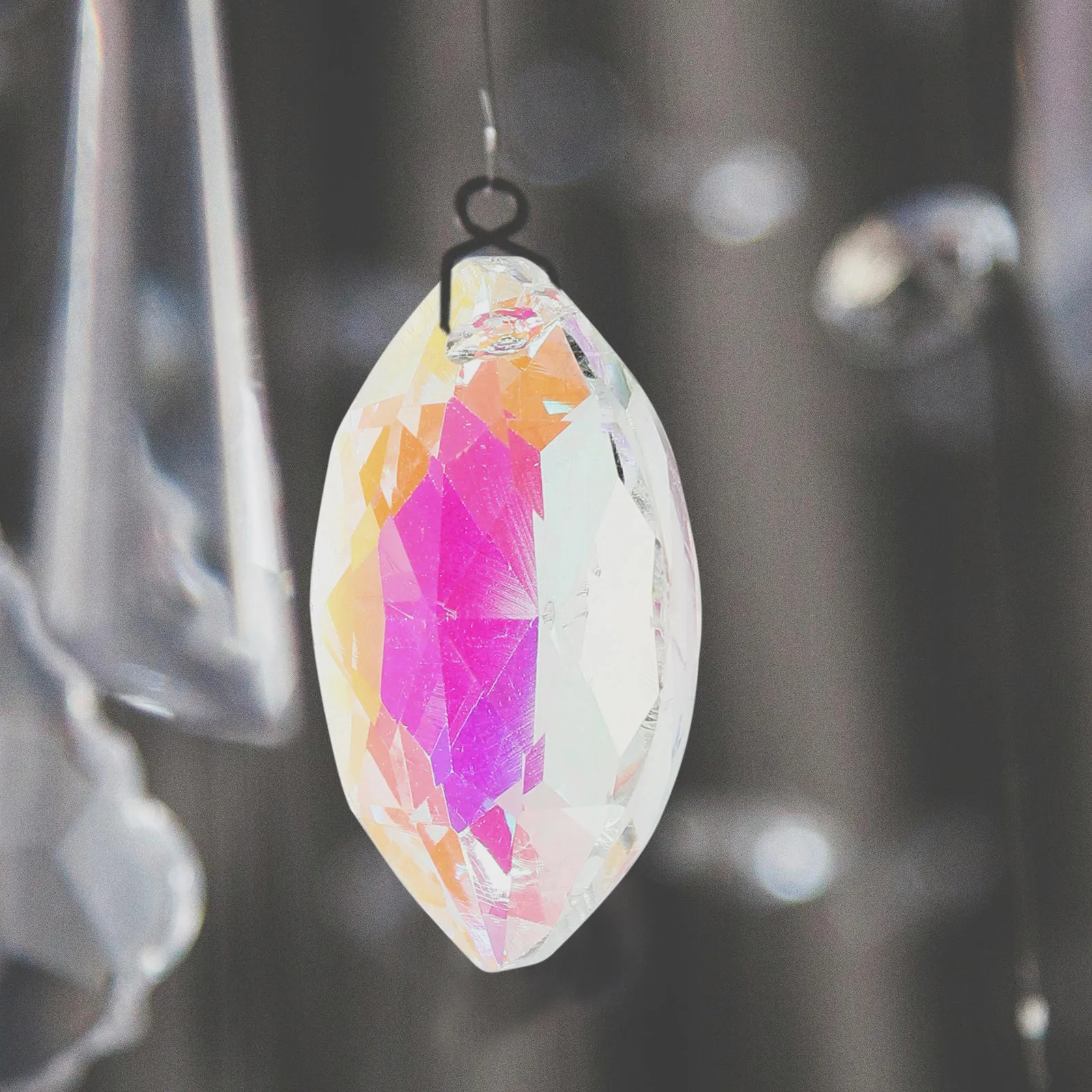 

10Pcs Crystal Beads Shiny Pendants for DIY Curtain Making Charm Crafts Glass Pendants Shiny Beads Loose Curtain Bead