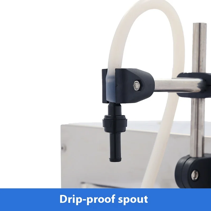 Semi-automatic quantitative liquid filling machine electric pedal dispenser for small milk beverage Baijiu packaging