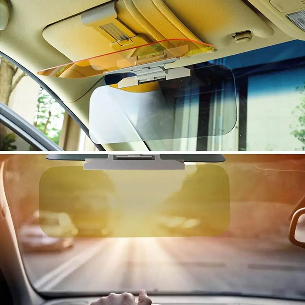 2 in 1 AntiGlare Visor HD Car Sun Visor Car Visor Sun Blocker Adjustable Car Sunshade And Night Vision Visor Extender