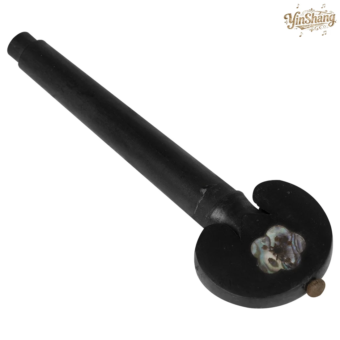 4 قطعة أوتاد سلسلة الأبنوس للتشيلو منحوتة يدويًا أذن البحر قذيفة الكمان ضبط مقبض التشيلو الملحقات #5