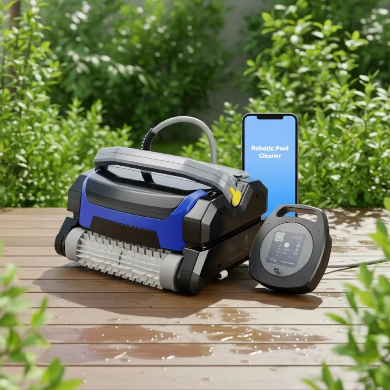 Automatic Cordless Pool Robot Vacuum Cleaner Underwater Wall Robotic Cleaning Tool For Swimming Pools