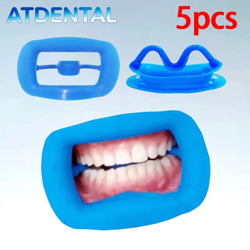 5pcs Dental Soft Silicone 3D Lip Cheek Retractor Mouth Opener for Orthodontic Surgery Dental Consumables 4 Colors