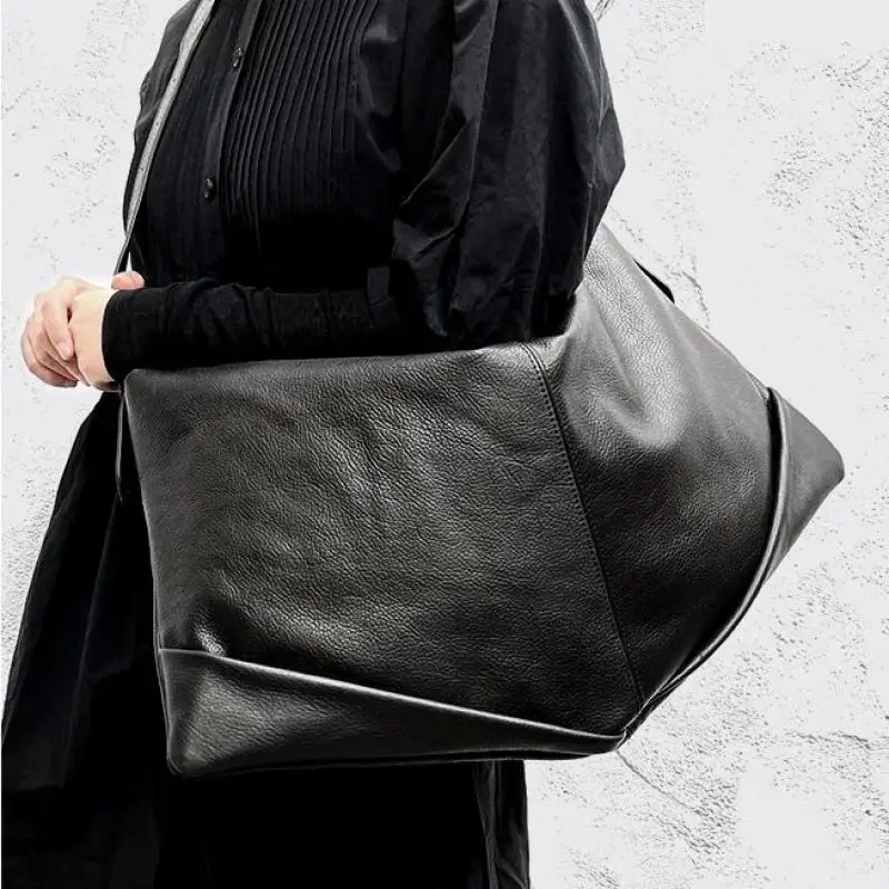 

High Quality Top Layer Cowhide Women Bag Simple Casual Versatile Large Capacity Portable Single Shoulder Diagonal Cross Bag Tide